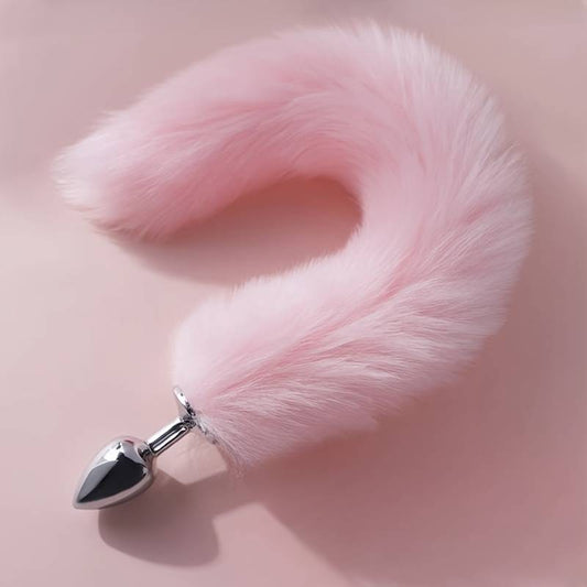 Cola Zorro Morada Plug de Acero Inoxidable | Talla S | Elegancia, Estilo y Placer Salvaje