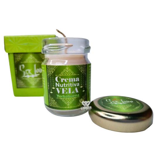 💚 Vela Sex Love para Masajes | Aroma Yerbabuena | Sensación Cálida y Suave 💚 Sex Love Massage Candle | Mint Scent | Warm & Soft Touch