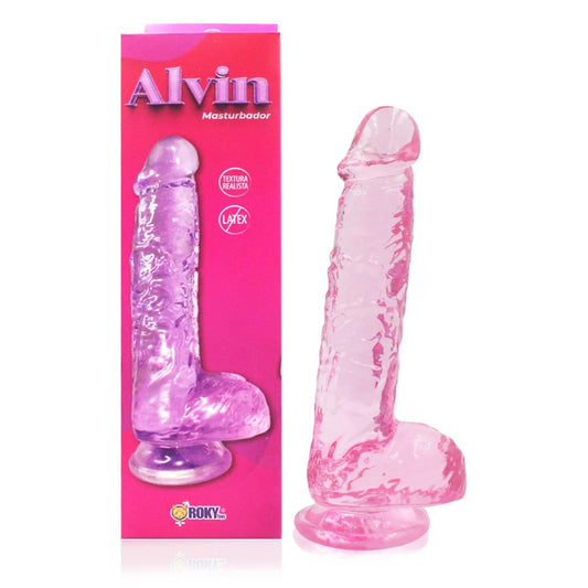 Dildo Realista Alvin con Ventosa y Testículos - 15 cm de Placer Ergonómico