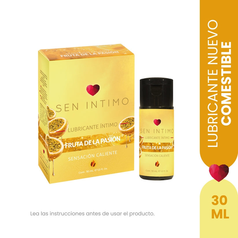 Lubricante Íntimo Caliente con Sabor a Maracuyá 30 ml – Sen Íntimo