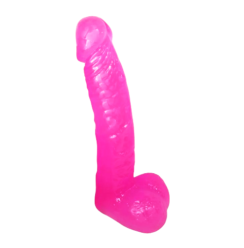 🍑 Dildo Consolador Rosado "Tommy" 23 cm – Ultra Realista, Textura Suave, Gran Grosor y Testículos | Silicona Premium 🍑 Pink Dildo "Tommy" 23 cm – Ultra Realistic, Soft Texture, Extra Thick & With Balls | Premium Silicone