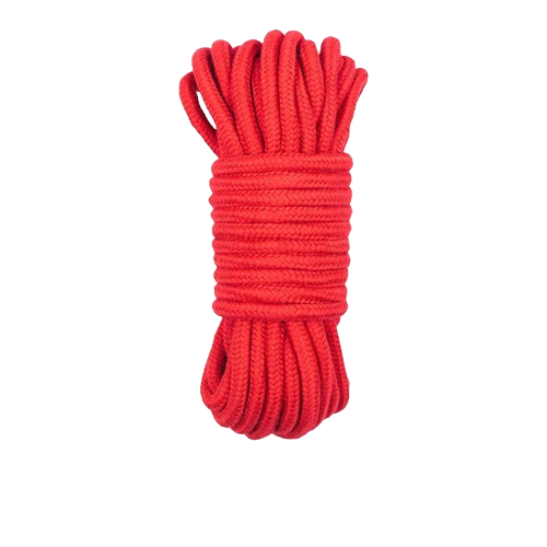 🧶 Cuerda Roja de Amarre Sado 5 m | Bondage de Cabuya Suave y Resistente 🧶 Red Bondage Rope 5 m | Soft & Strong Hemp Rope