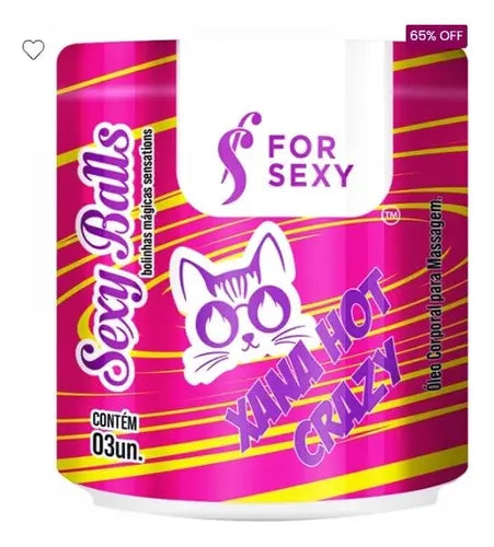 Pack 3 Bolinhas Excitantes For Sexy – Mix de Sensaciones (Vibra, Calienta y Enfría) Perlas