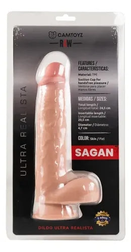 Dildo Ultra Realista Raw Sagan M - 21.5 cm de Placer Auténtico
