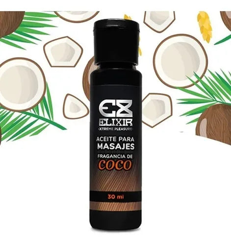 Aceite Masajes Fragancia de Coco Elixir 30ml