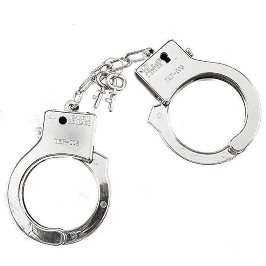 💋 Esposas Metálicas Eróticas – Dominación y Placer con Estilo | Con Llaves Incluidas | Ajustables y Seguras 💋 Metal Erotic Handcuffs – Dominance & Pleasure in Style | Includes Keys | Adjustable & Secure