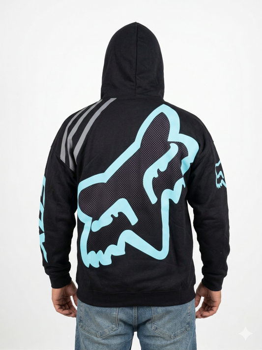 Hoodie Deportivo Fox Moto Style - Talla Única con Reflectivos 3M