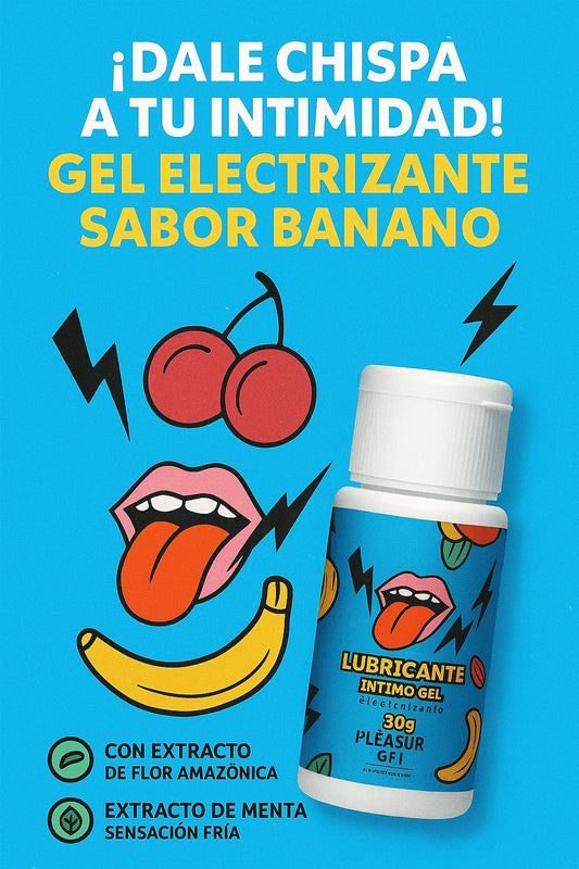 Lubricante Electrizante Banano 30ml Pleasure Lab