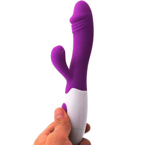 💋 Poseidón – Vibrador Dual Punto G y ClÃtoris | 30 Modos de Vibración | Silicona Médica | 2 Pilas AAA