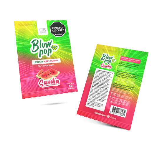 🍉 Blow Pop Sabor Sandía 5 g | Polvo Comestible para Sexo Oral | Explosivo y Delicioso 🍉 Blow Pop Watermelon Flavor 5 g | Edible Popping Candy for Oral Sex | Sweet & Explosive Fun