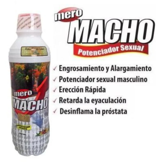 🔥 Mero Macho Bebida Potenciadora Masculina 500 ml | Energía, Potencia y Deseo Extremo 🔥 Mero Macho Male Performance Drink 500 ml | Strength, Stamina & Natural Power