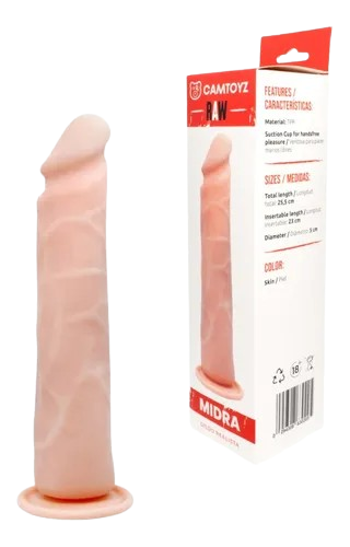 💋 Dildo Midra – Dildo Realista de Silicona Médica | 24.7 cm x 4.7 cm | Sensación Natural y Suave 💋 Dildo Midra – Realistic Medical-Grade Silicone Dildo | 24.7 cm x 4.7 cm | Natural & Soft Feel