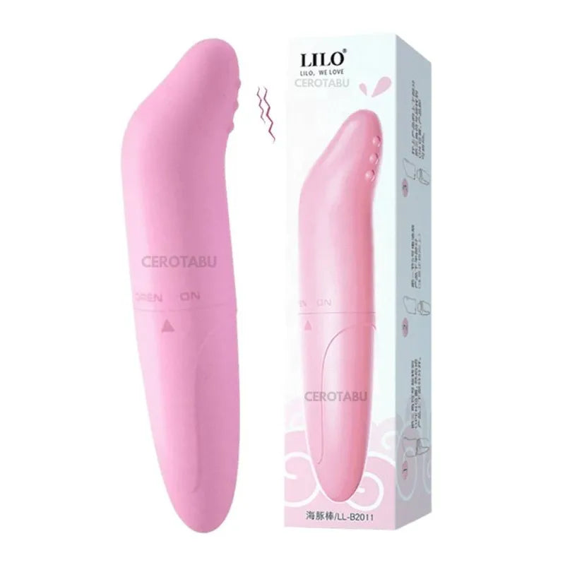 💋 Lilo – Mini Bala Vibradora de ClÃtoris y Punto G | Curva Estimulante | Impermeable - 💋 Lilo – Mini G-Spot & Clitoral Vibrating Bullet | Curved Tip | Waterproof