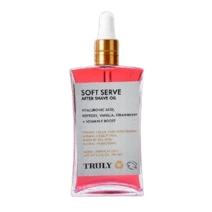 Aceite Post-Afeitado Soft Serve de Truly Fresa y Vainilla: Hidratación y Suavidad Irresistible (90ml)