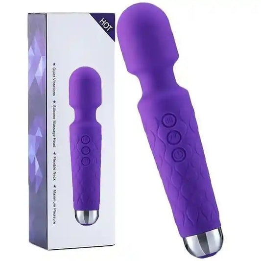 💜 Hitachi Grande – Vibrador Vaginal y de Clítoris de Alta Potencia | 8 Velocidades | 20 Patrones | Recargable USB