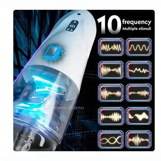 🔥 Masturbador Automático 360 Evolution Stroker – Rotación, Succión y Vibración | 6 Modos + Audio Realista | Recargable USB - 🔥 360 Evolution Automatic Stroker – 360° Rotation, Suction & Vibration | 6 Modes + Real Moans | USB Rechargeable
