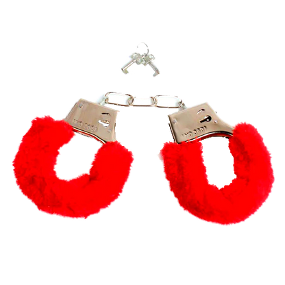 💋 Esposas Metálicas con Peluche – Control y Suavidad en un Solo Placer | Con Llaves Incluidas | Ajustables 💋 Furry Metal Handcuffs – Control & Comfort in One | Includes Keys | Adjustable
