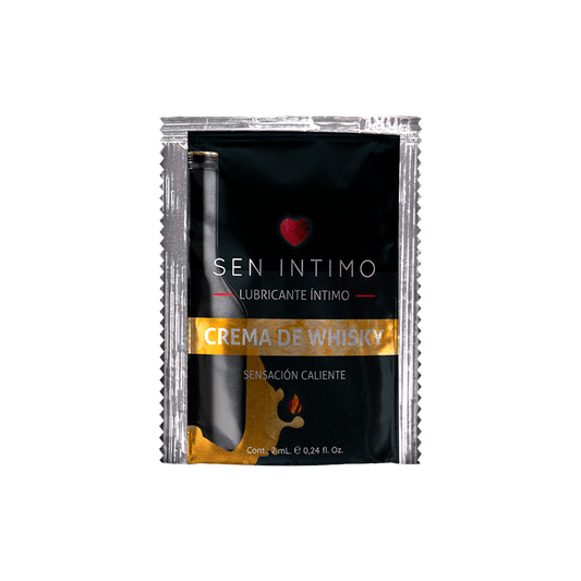 Lubricante Crema de Whisky Caliente Sen Intimo de 7ml | Sachet | Sobre