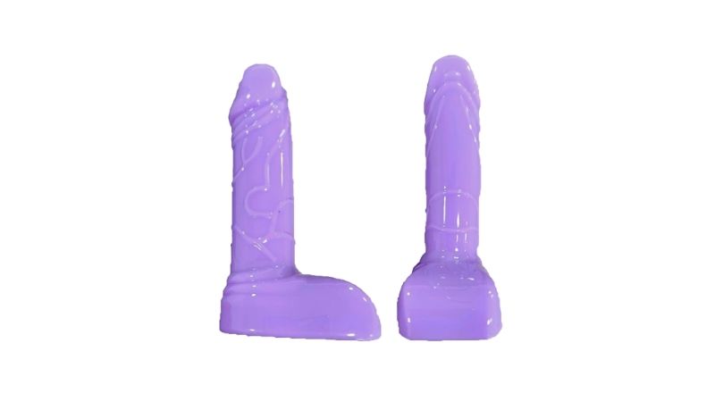 🍑 Dildo Ageo | Morado Translúcido | Silicona Realista | 11.5 cm Total / 9.5 cm Insertables / Ø 2.5 cm 🍑 Ageo Dildo | Translucent Purple | Realistic Silicone | 11.5 cm Total / 9.5 cm Insertable / Ø 2.5 cm