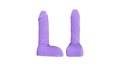 🍑 Dildo Ageo | Morado Translúcido | Silicona Realista | 11.5 cm Total / 9.5 cm Insertables / Ø 2.5 cm 🍑 Ageo Dildo | Translucent Purple | Realistic Silicone | 11.5 cm Total / 9.5 cm Insertable / Ø 2.5 cm