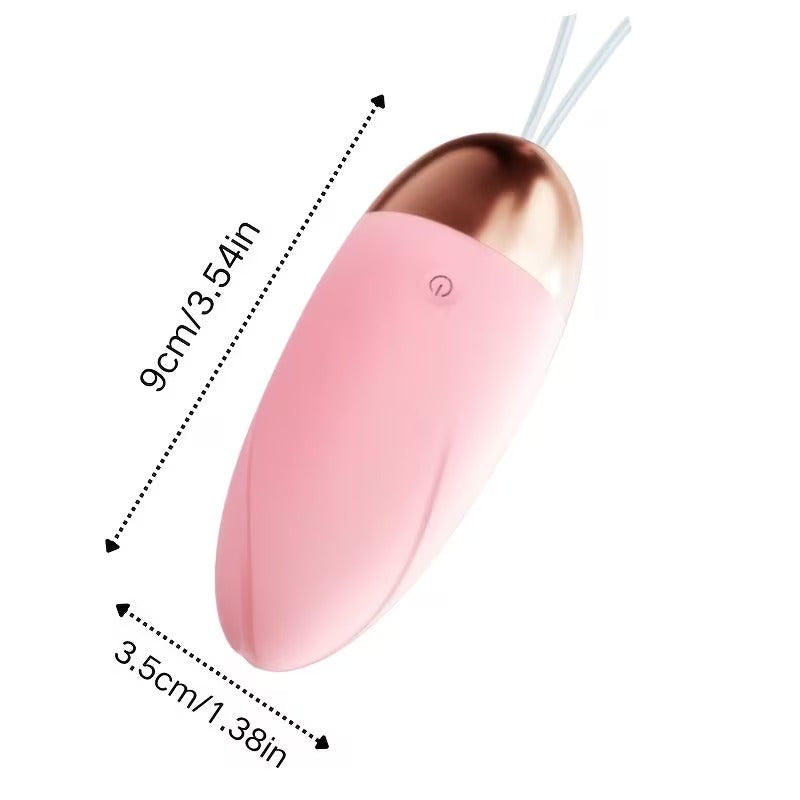 🌸 Huevo Vibrador Rosa Multifrecuencia | Discreto | Control por Botón | Funciona con Pilas AAA