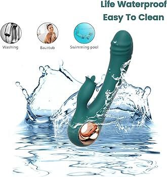 Vibrador Dual We Love USB | Mango Ergonómico | Aro Clitoral y Punto G | Doble Estimulación Verde Esmeralda