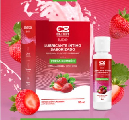 Elixir Fresa Bombón de 30m Lubricante Comestible