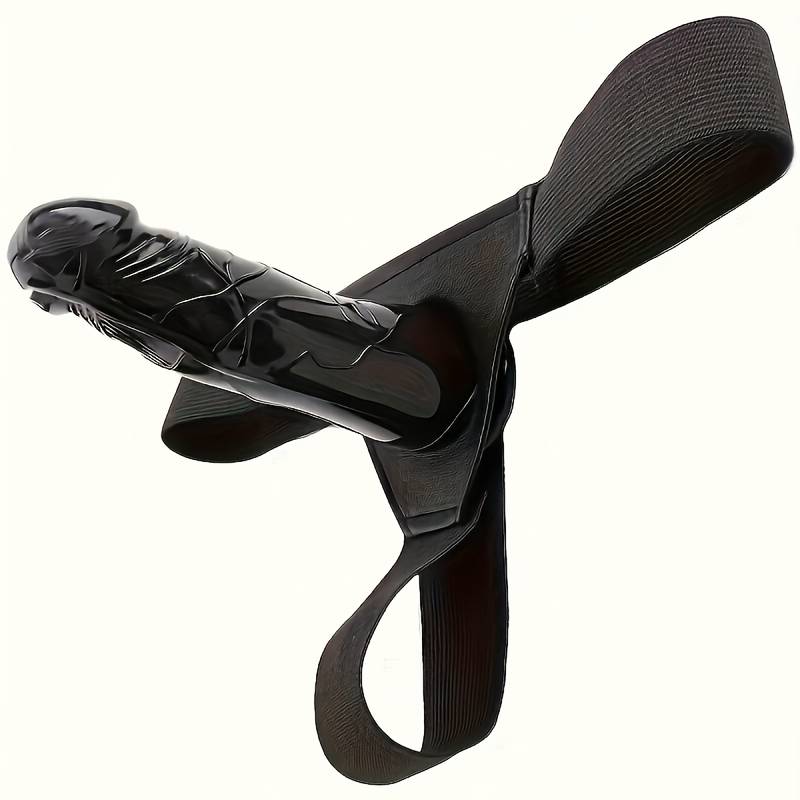 🖤 Funda Pene Discreta con Arnés | Textura Realista | Material TPE Negro 🖤 Realistic Strap-On Sleeve | Discreet Design | Black TPE Material