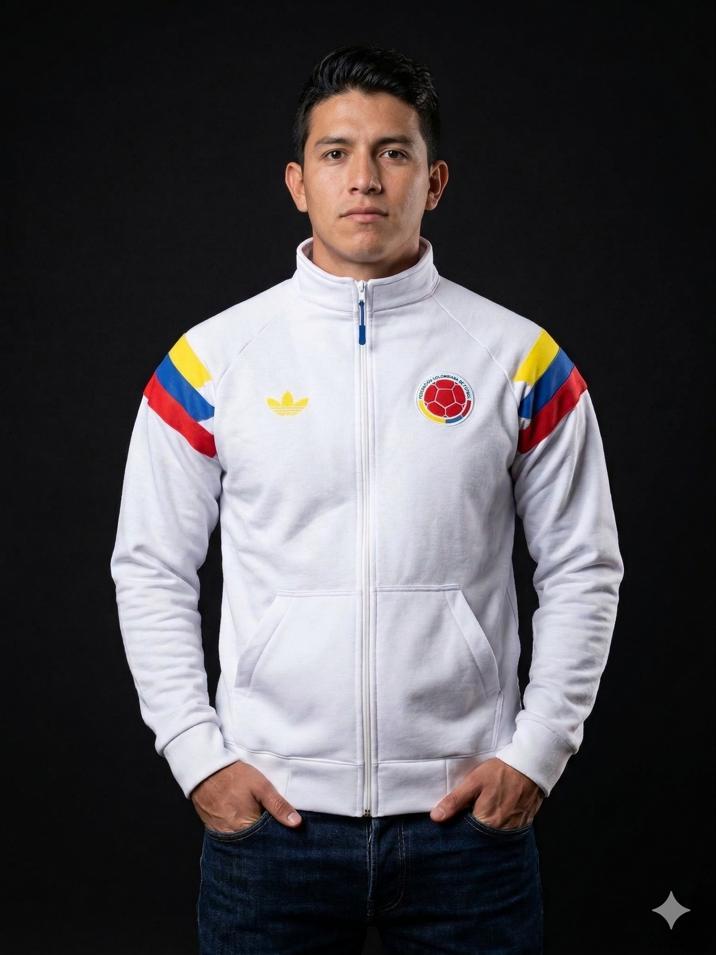 💛💙❤️ 🇨🇴 Buzo Selección Colombia Blanco 🤍 - Edición Especial Mundial 2026 Buzo Saco Hoddie