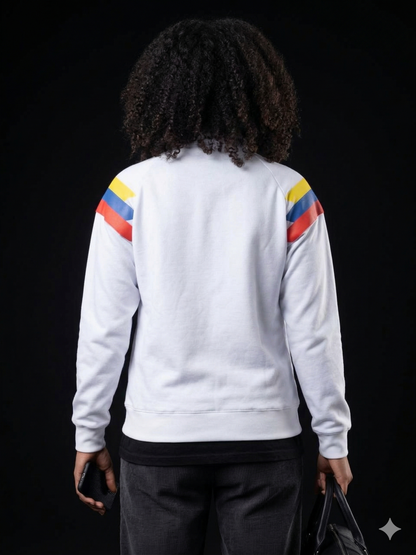 💛💙❤️ 🇨🇴 Buzo Selección Colombia Blanco 🤍 - Edición Especial Mundial 2026 Buzo Saco Hoddie