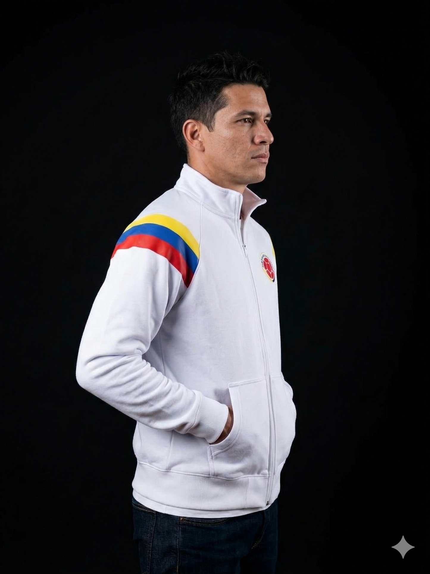 💛💙❤️ 🇨🇴 Buzo Selección Colombia Blanco 🤍 - Edición Especial Mundial 2026 Buzo Saco Hoddie