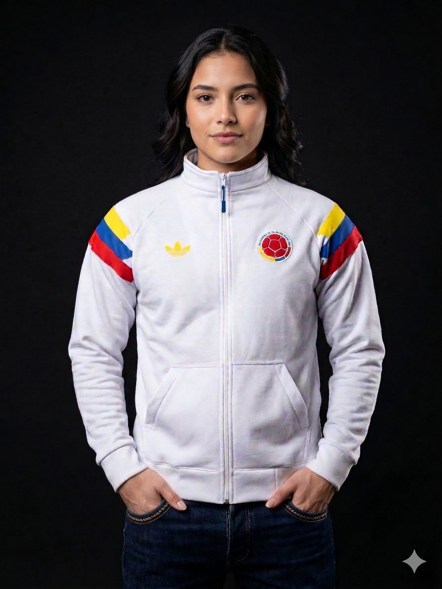 💛💙❤️ 🇨🇴 Buzo Selección Colombia Blanco 🤍 - Edición Especial Mundial 2026 Buzo Saco Hoddie