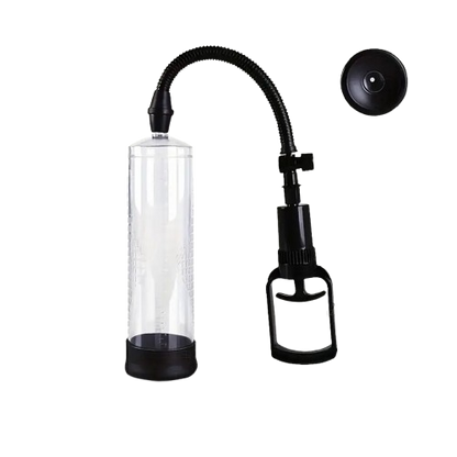 🔵 Bomba de Succión al Vacío | Agrandador de Pene Manual con Boquilla de Silicona 🔵 Vacuum Penis Pump | Manual Enlarger with Silicone Sleeve