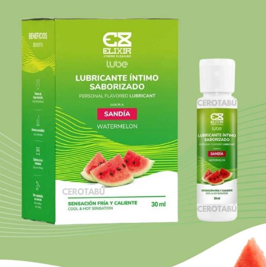 Lubricante Sandia Frio y Cliente Elixir de 30ml