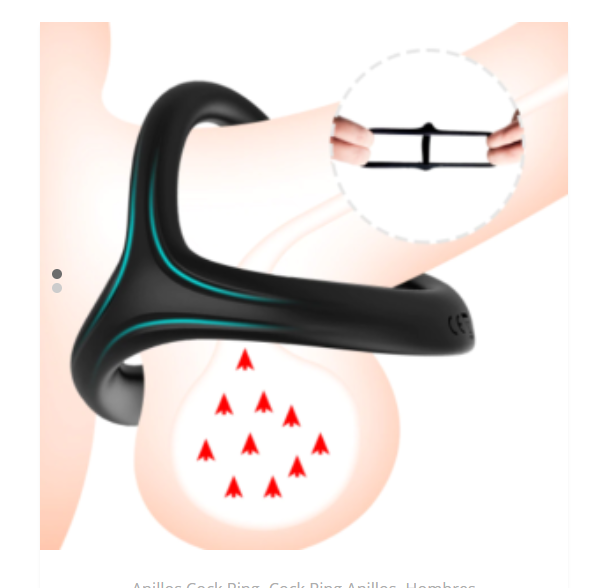 💋 Arnold – Anillo Sadomasoquista para Pene y Testículos | Silicona Estirable | Talla Única - 💋 Arnold – Sadomasochistic Cock & Testicle Ring | Stretchy Silicone | One Size