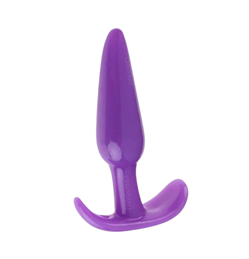 🍑 Plug Anal Dilatador Morado en Silicona – 10 cm Insertables 🍑 Purple Silicone Anal Training Plug – 10 cm Insertable