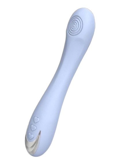 Vibrador Insertable y Externo Soft Cute Liso Color Azul