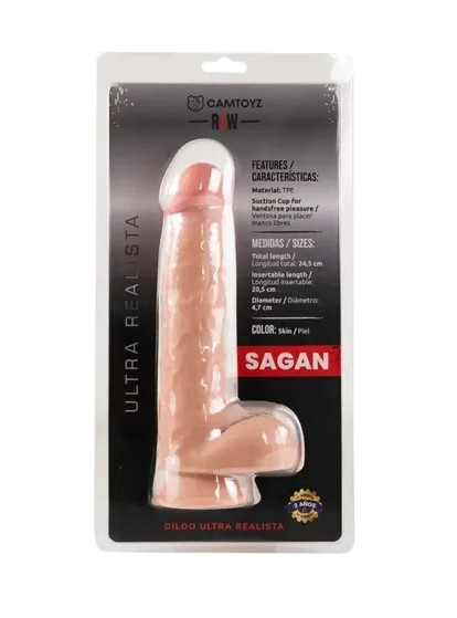 Dildo Ultra Realista Raw Sagan M - 21.5 cm de Placer Auténtico