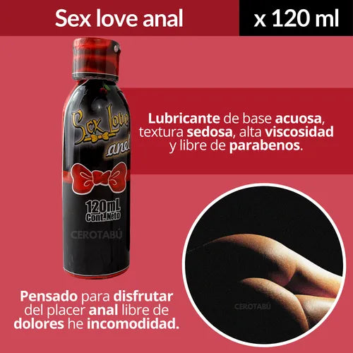 Lubricante Anal Sex Love de 120ml