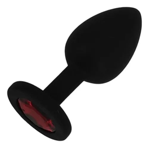 💋 Plug Anal de Silicona con Joya Talla S | Suave, Flexible y Elegante 💋 Silicone Anal Plug with Jewel Size S | Soft, Flexible & Elegant Design
