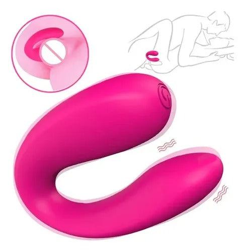 Vibrador Doble Estimulación en U Vebe Punto G y Clítoris