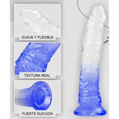 Dildo Adam Ultrarrealista con Chupa Adherente - 20.5 cm de Sensación Natural