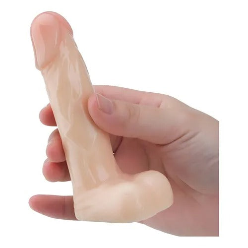 🍑 Dildo Ageo | Color Piel | Silicona Realista | 11.5 cm Total / 9.5 cm Insertables / Ø 2.5 cm 🍑 Ageo Dildo | Flesh Color | Realistic Silicone | 11.5 cm Total / 9.5 cm Insertable / Ø 2.5 cm