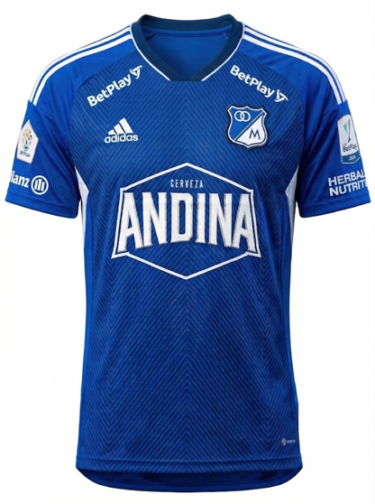 Camiseta Oficial Millonarios FC 2024 - Local Azul | La Piel del Embajador Talla L Ajustada
