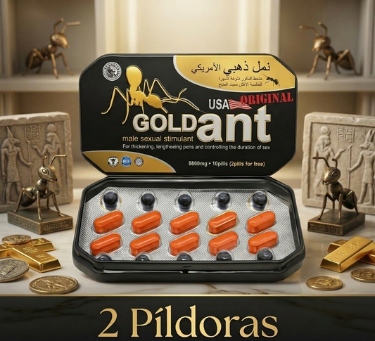 💥 Gold Ant USA x2 | Potenciador y Retardante Masculino | Doble Acción para Máximo Placer 💥 Gold Ant USA x2 | Male Enhancer & Delay Pills | Dual Action Performance Booster
