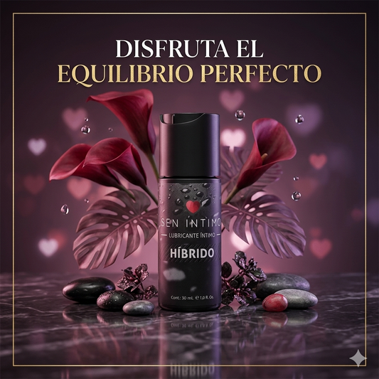 Lubricante Híbrido Sen Intimo 30ml Fórmula híbrida a base de agua y silicona natural