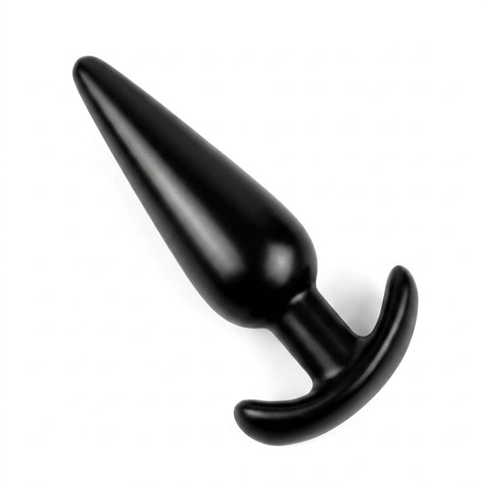 Plug Anal de Silicona Rígida REF E (6 cm) – Color Negro