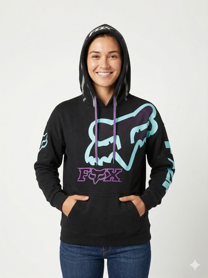 Hoodie Deportivo Fox Moto Style - Talla Única con Reflectivos 3M