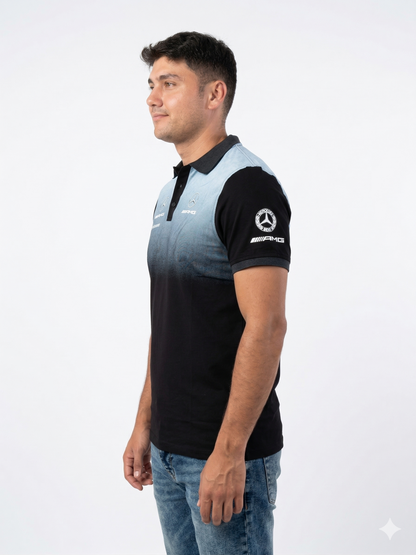 Camisa Polo Mercedes AMG F1 Team | Edición Especial Difuminado Gris