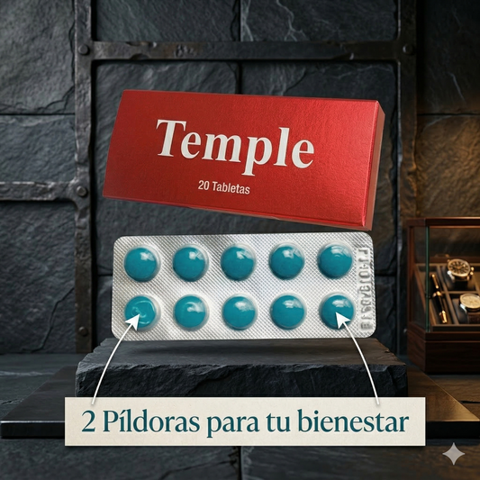 🔥 Temple x2 Cápsulas | Potenciador Masculino Natural y Efectivo 🔥 Temple x2 Capsules | Natural Male Enhancer for Power & Stamina